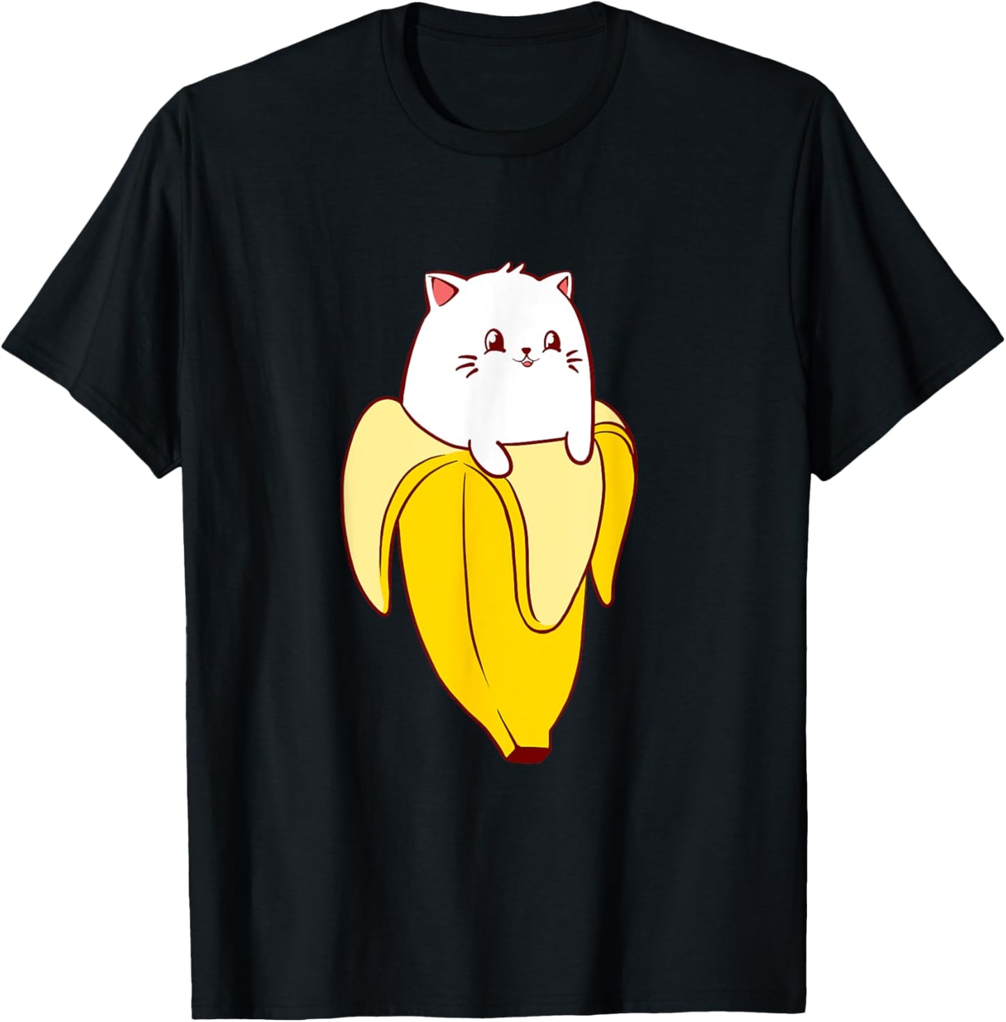 Cat Banana Kitten Lover Funny Kawaii Neko Pet Owner T-Shirt