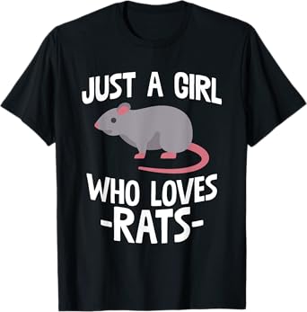 Just A Girl Who Loves Rats Rat Lover Gift T-Shirt
