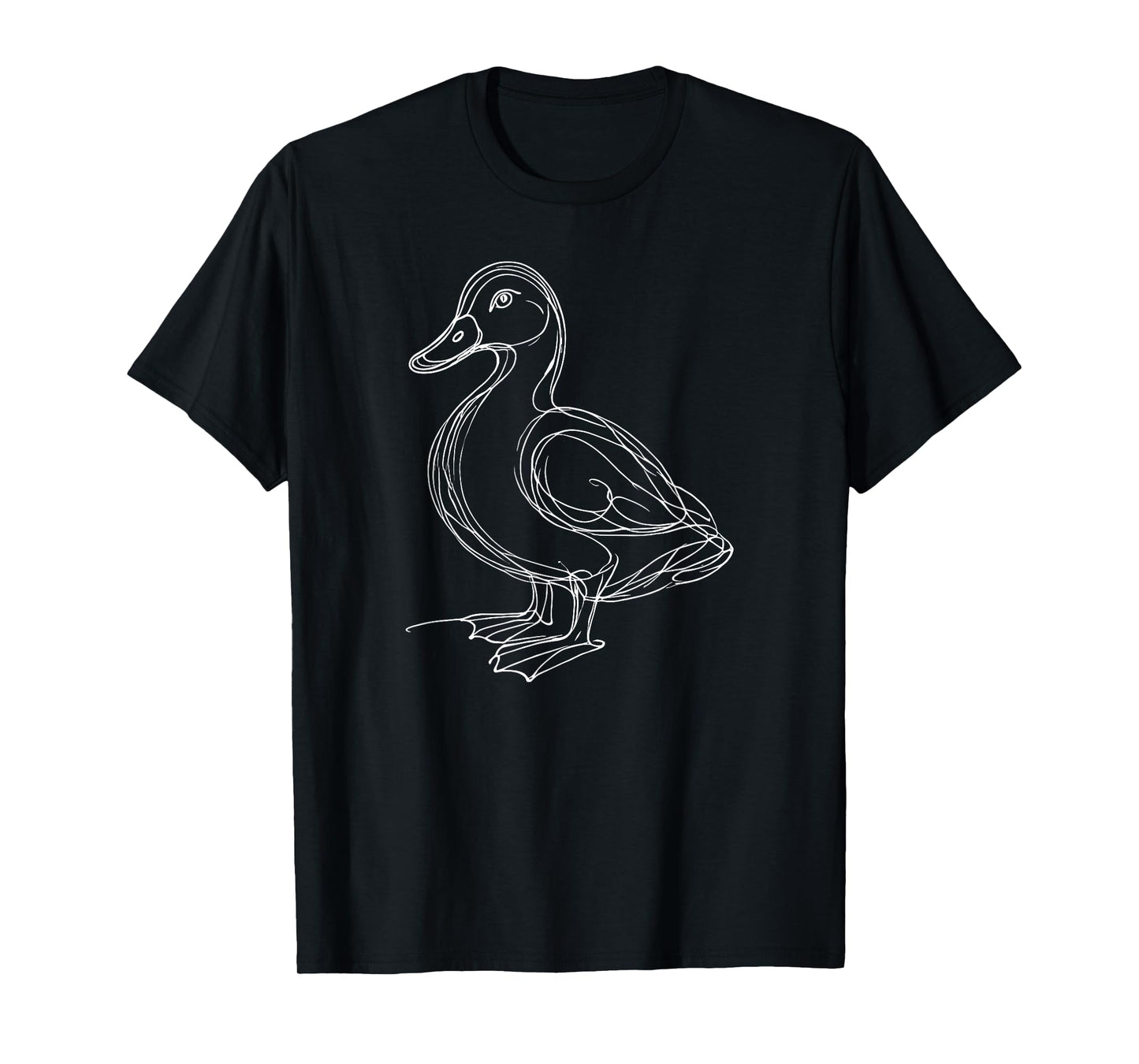 Line Art Duck Ducks T-Shirt