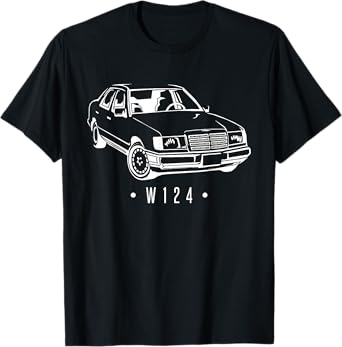 W124 Silhouette Car Oldtimer Classic T-Shirt