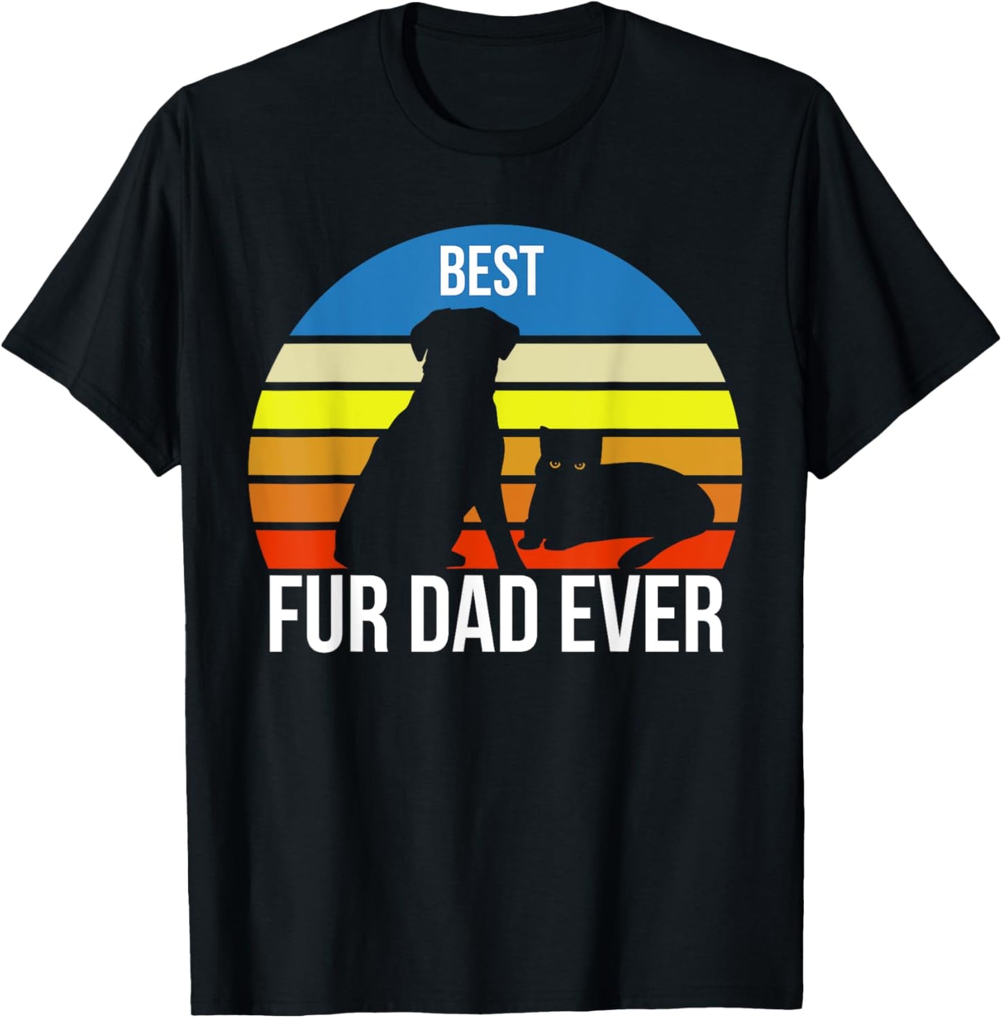 Vintage Retro Dog and Cat Owner Funny T-Shirt