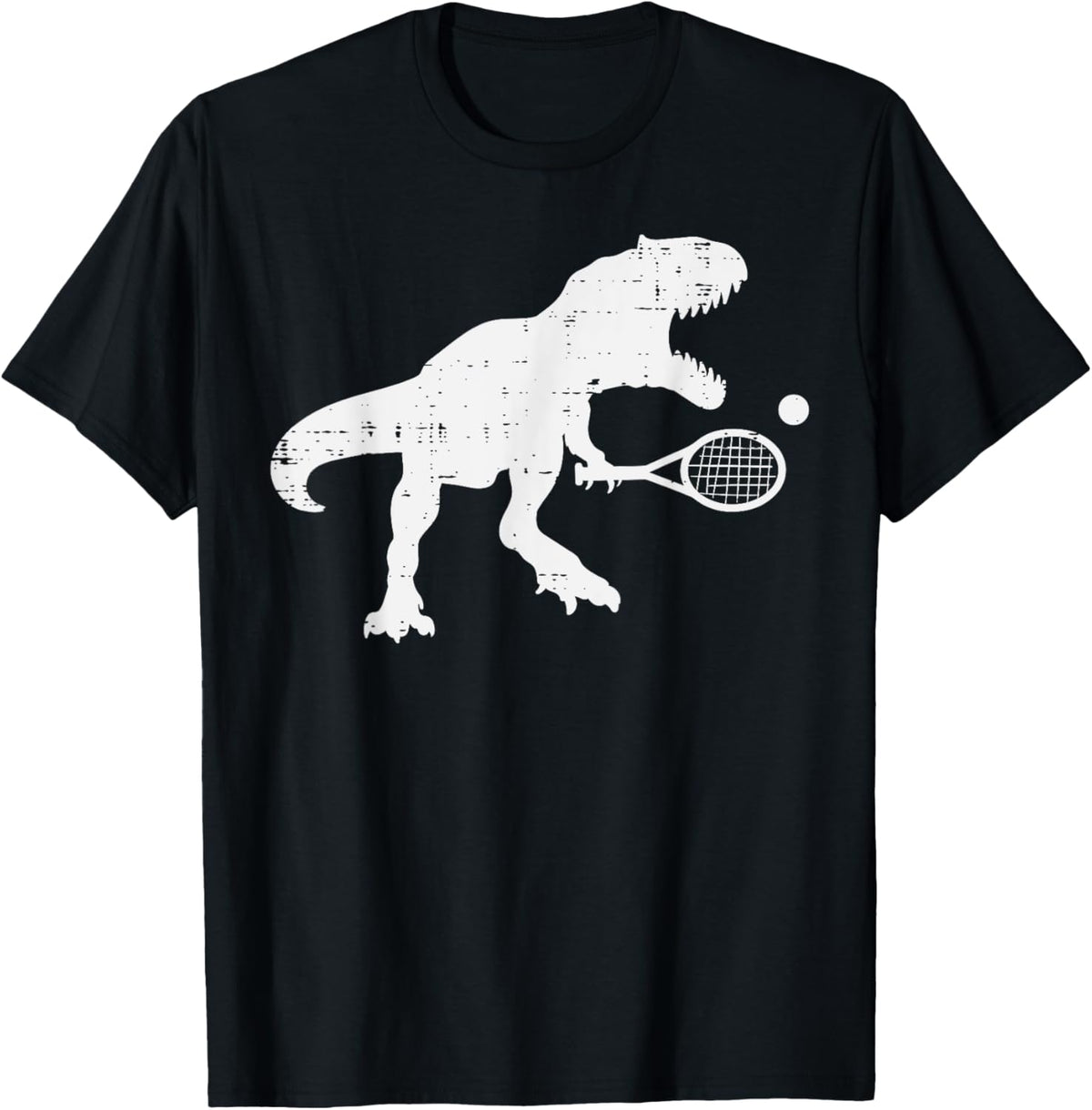 Trex Tennis Tennisaurus Funny Dinosaur Player Men Boys Kids T-Shirt
