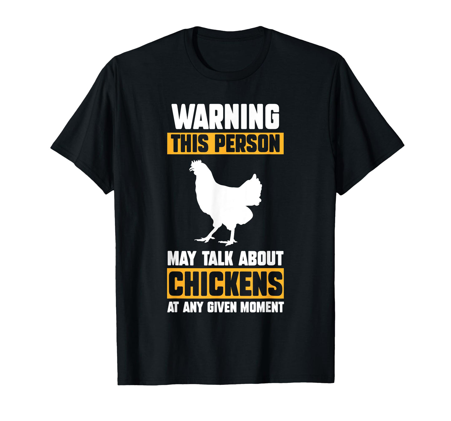 Chicken Farmer Gifts Kids Unisex-Adults Chicken Themed T-Shirt Black Small Crew Neck Short Sleeve Modern Chicken Design Lightweight T-Shirt