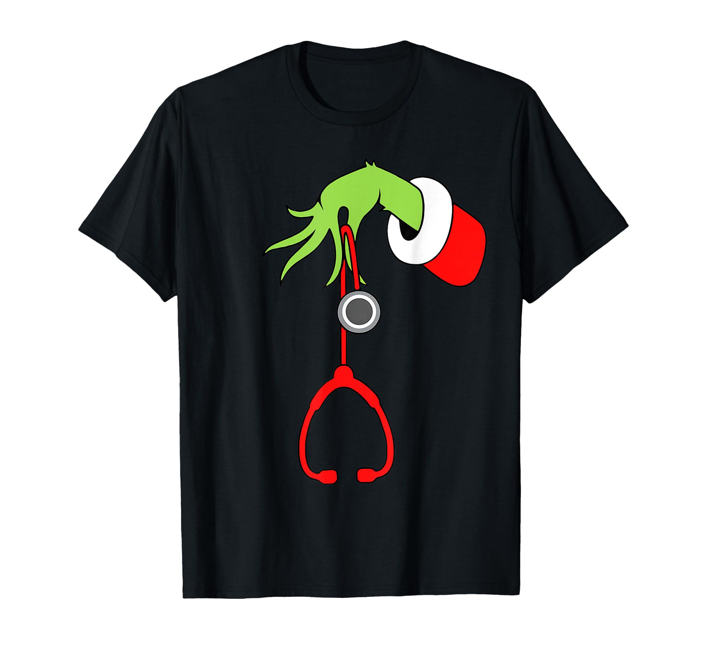 Nurse Christmas Stethoscope Nurses Xmas Pajamas PJs Women T-Shirt