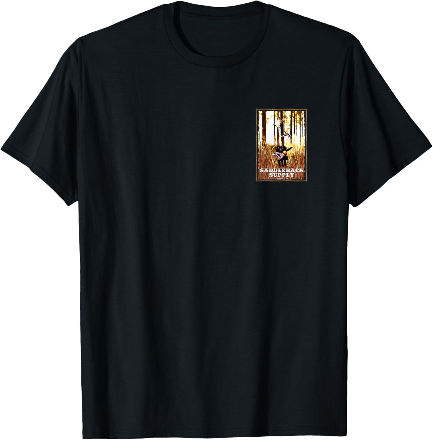 Saddleback Hunting Dog Logo Lightweight Graphic T-Shirt