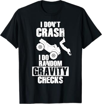Funny Crash of All-Terrain Vehicles ATV 4-Wheeler Quad Bike T-Shirt
