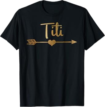 Cute Gold Arrow Heart Titi Shirt Grandma Shirt