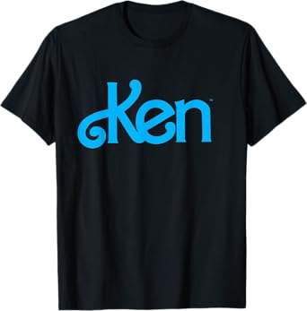 Barbie Ken 1980's Logo T-Shirt, Men's Classic Fit Black Small