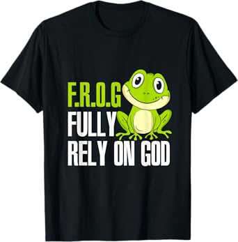 FROG Fully Rely On God Christian Frog Lover MP T-Shirt