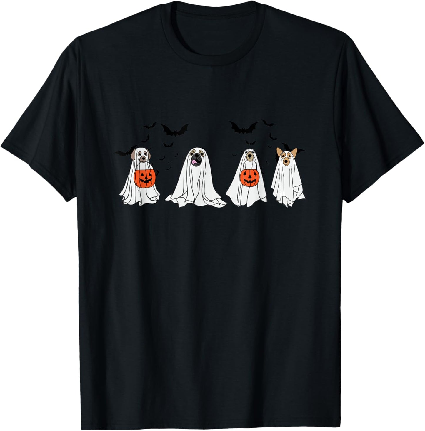 Cute Ghost Dog Halloween T-Shirt
