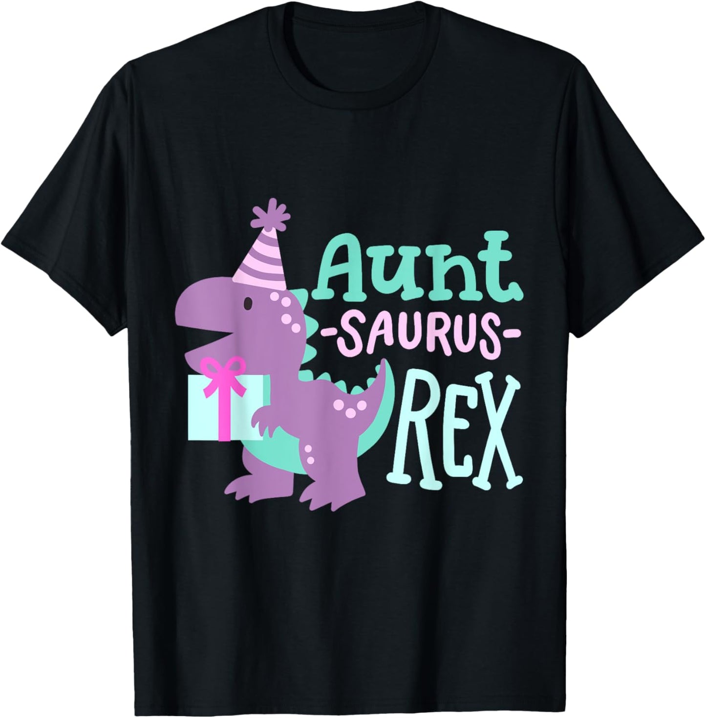Dinosaur Birthday Aunt Saurus T Rex Family Matching Party T-Shirt