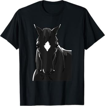 Black Stallion Horse Colt Horseback Riding Owner Gift T-Shirt