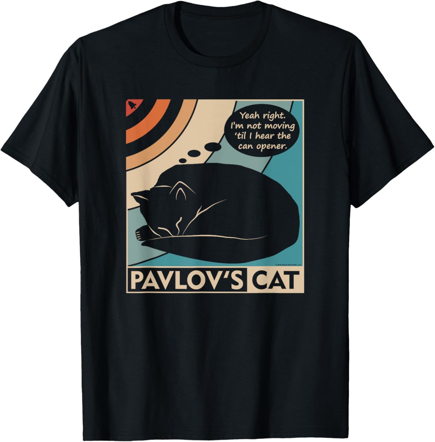 Pavlov's Cat Funny Psychology (clr) T-Shirt