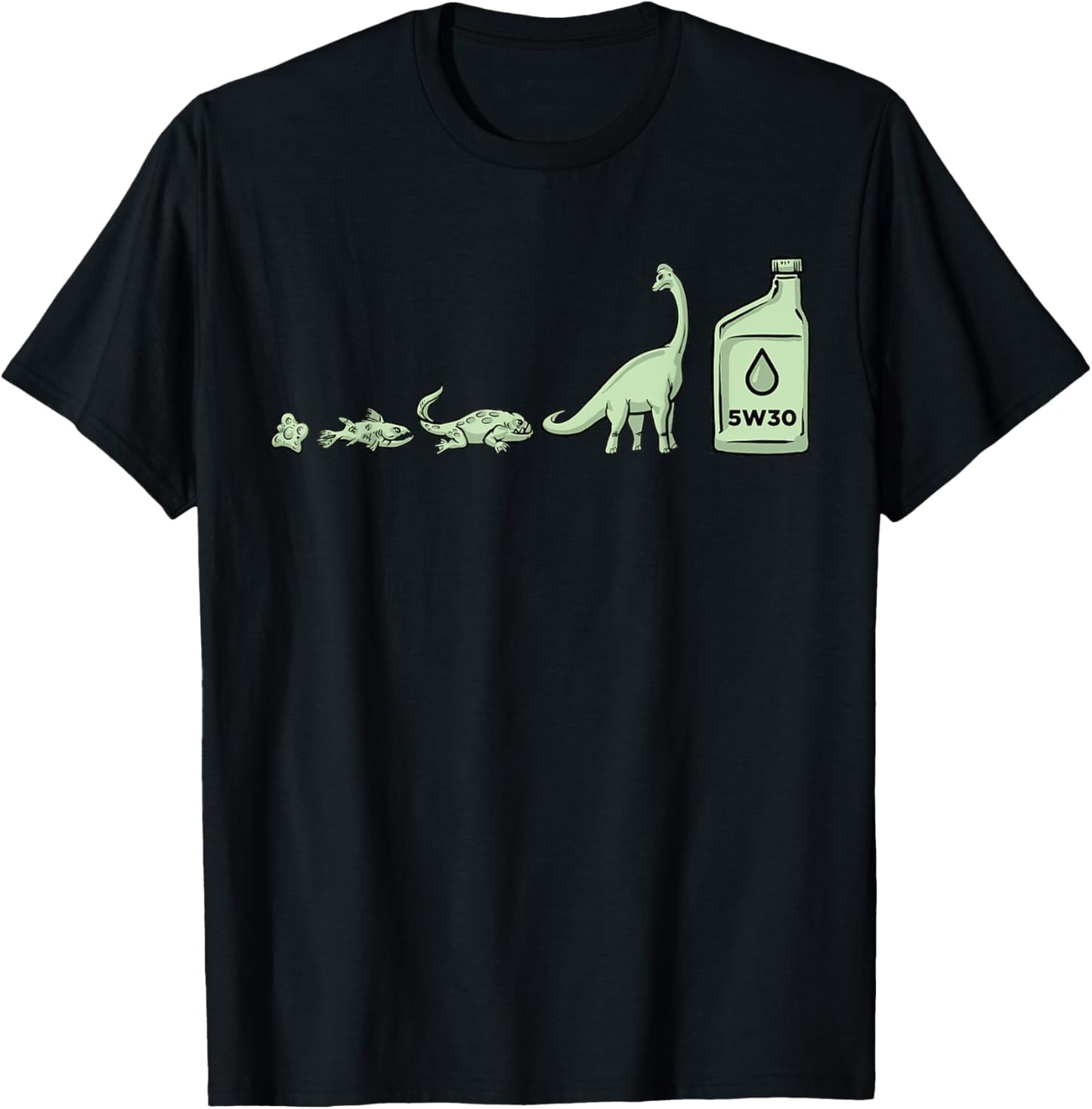 Funny Ev Oil Lution Dinosaurs Evolution T-Shirt
