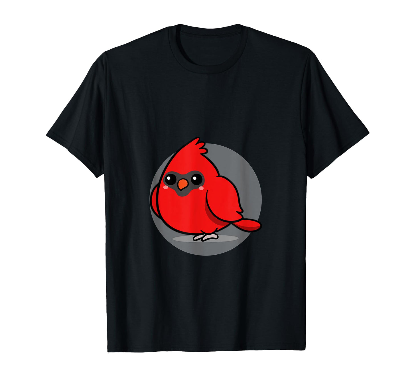 Cute Kawaii Aesthetic Northen Cardinal Bird T-Shirt