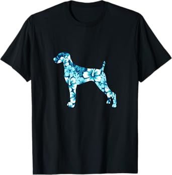 Weimaraner Aloha Hawaiian Dog T-Shirt