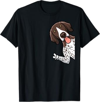 German Shorthaired Pointer Dog From Side T-Shirt