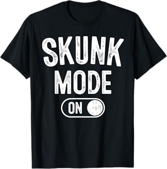Skunk Mode On Costume Funny Scent Defender Gift Animal Lover T-Shirt