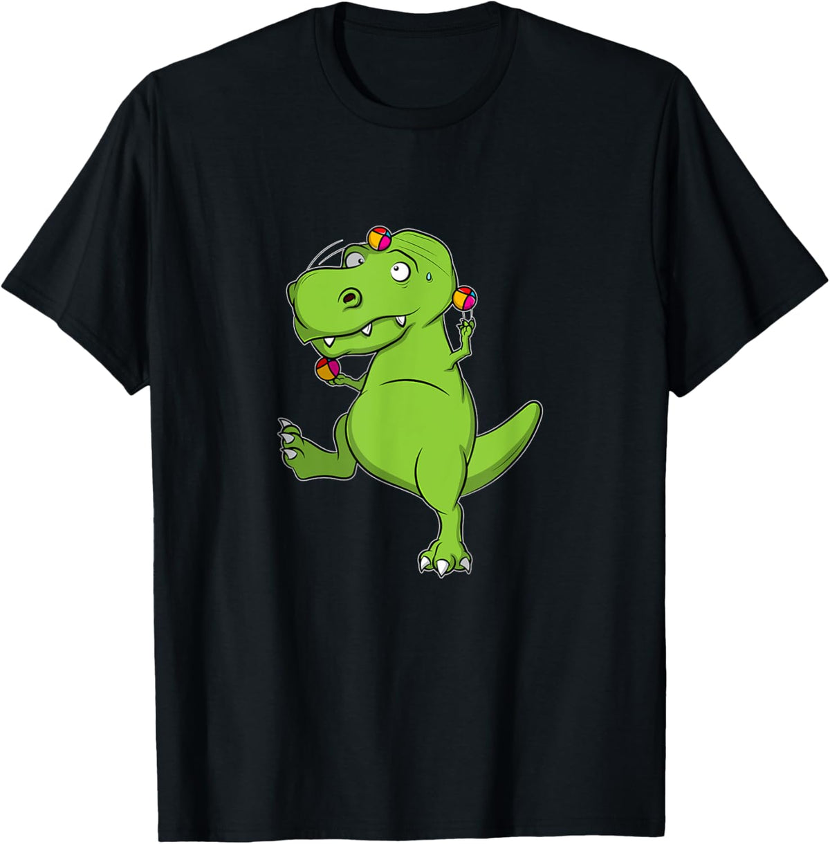 Juggling Dinosaur Tyrannosaurus Rex Juggling Fun T-Shirt