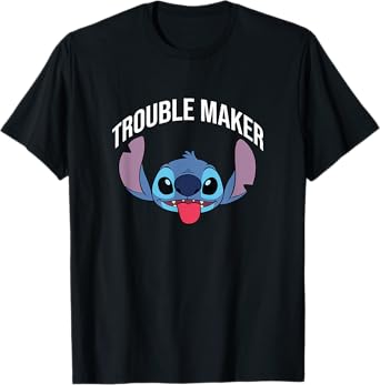 Disney Lilo & Stitch Trouble Maker Stitch Big Face Portrait T-Shirt