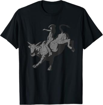 Funny Professional Bull Riding Rodeo Rider Cowboy Men Gift T-Shirt