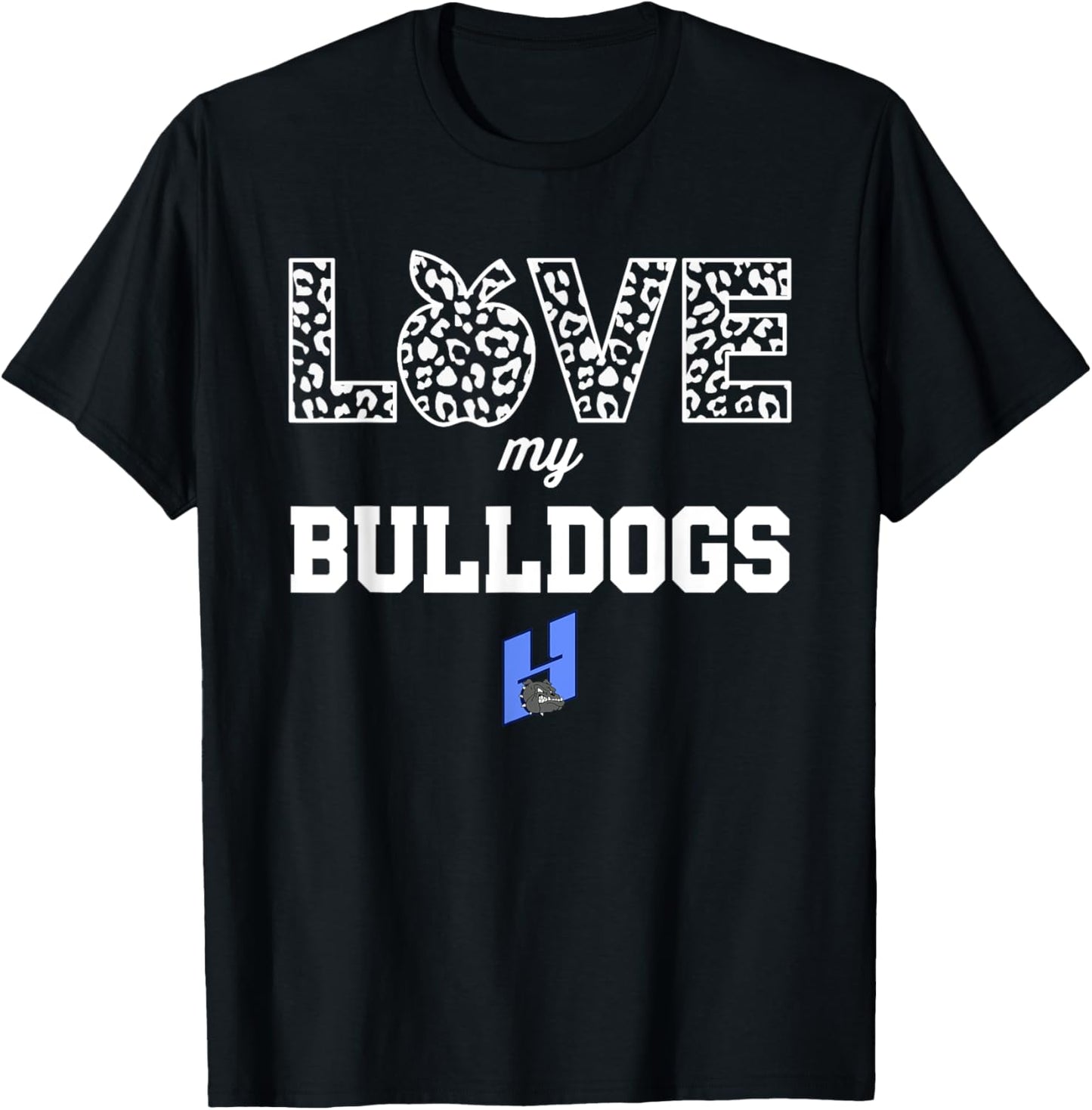 Hampton Bulldogs Logo Love My Team HS T-Shirt