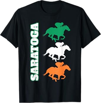 Saratoga Springs Upstate New York Horse Racing T-Shirt