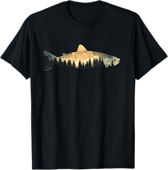 Fishing Outdoor Forest Nature Men Women Wildlife Fisherman T-Shirt