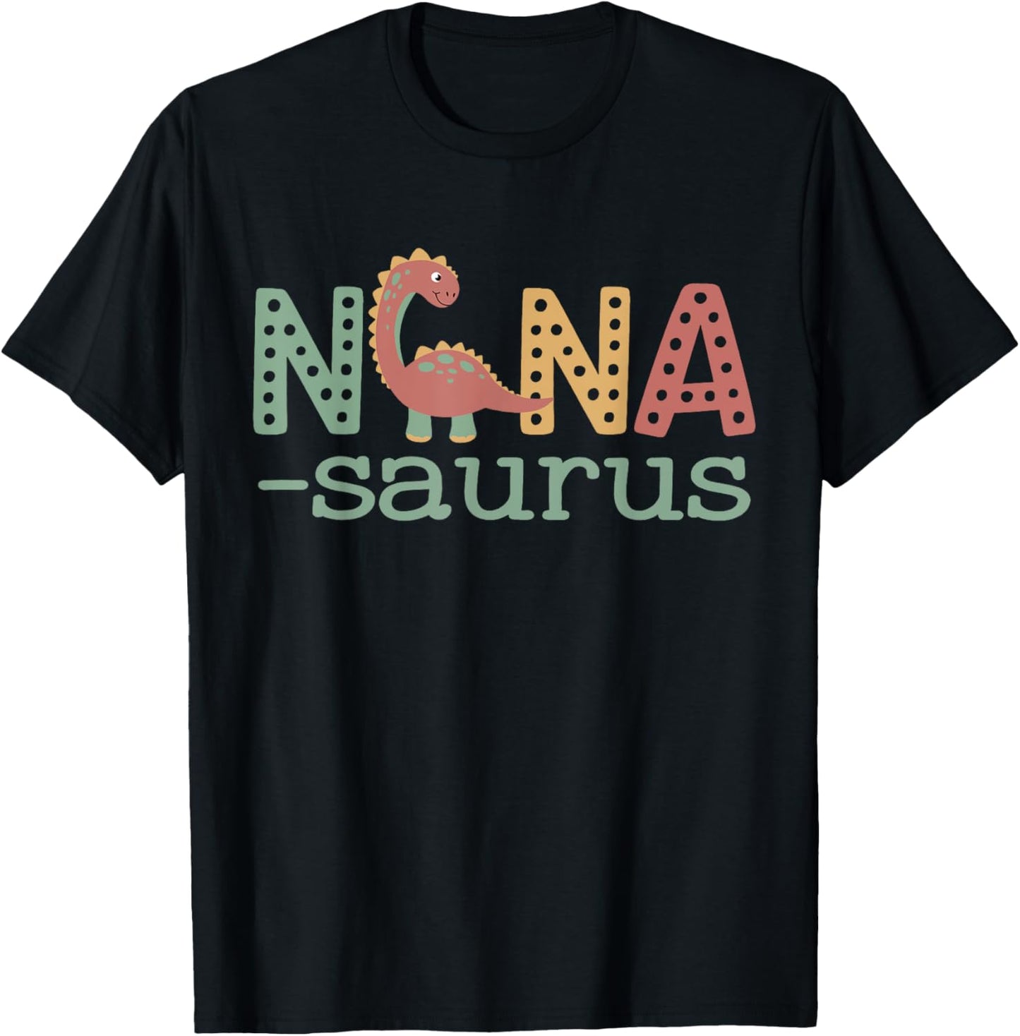 Nanasaurus T Rex Dinosaur Nana Saurus Family Matching Retro T-Shirt
