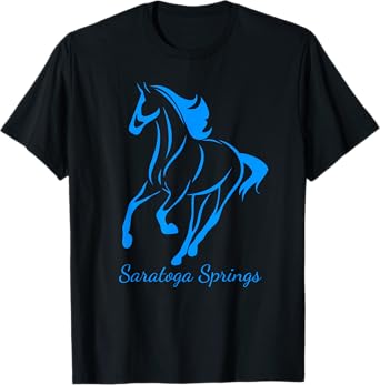 Saratoga Springs Upstate New York Horse Racing T-Shirt