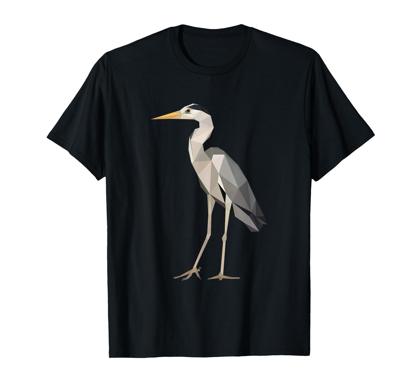 Poly Heron Wildlife Bird Birdwatcher T-Shirt