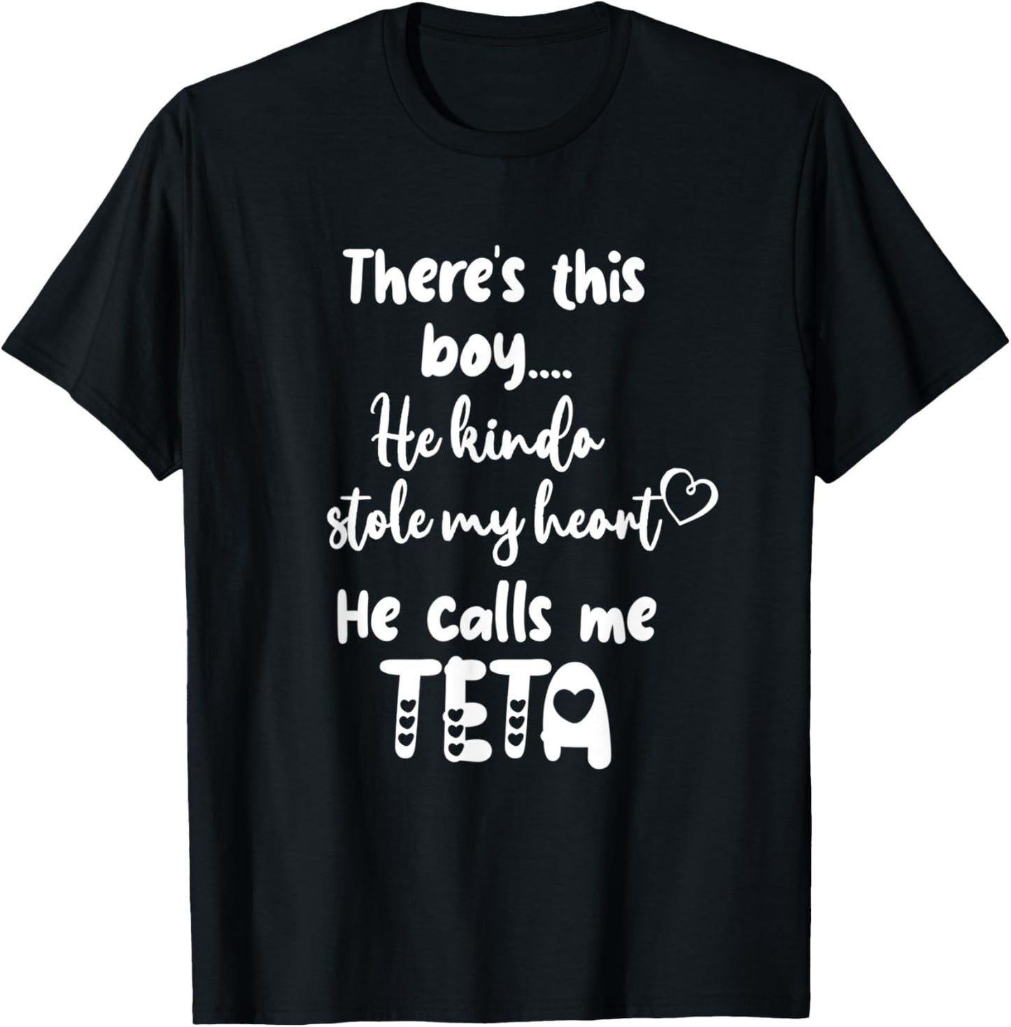 Arabic or Syrian Grandma Grandmother This Boy Calls Me Teta T-Shirt