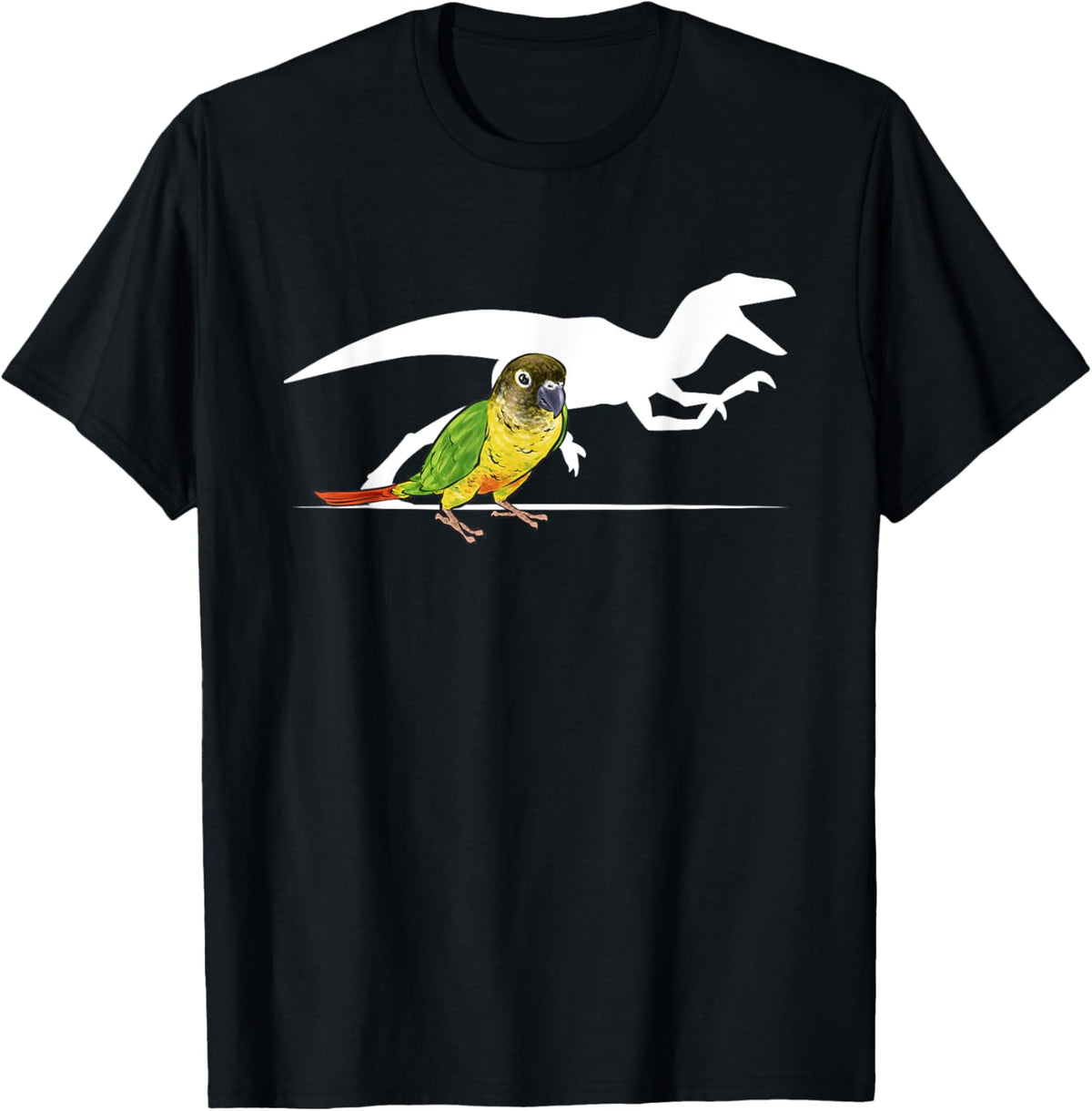 Green Cheeked Conure Raptor Dinosaur Parrot Bird Conure T-Shirt