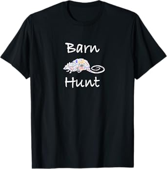 Barn Hunt Canine Rat Hunting - Barn Hunt with Rat word cloud T-Shirt