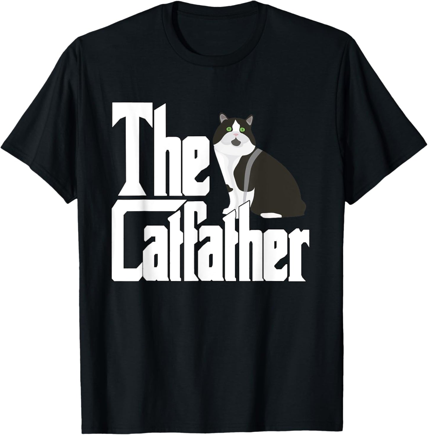 The Catfather Cat Father Mafia Whiskers Male Daddy T-Shirt