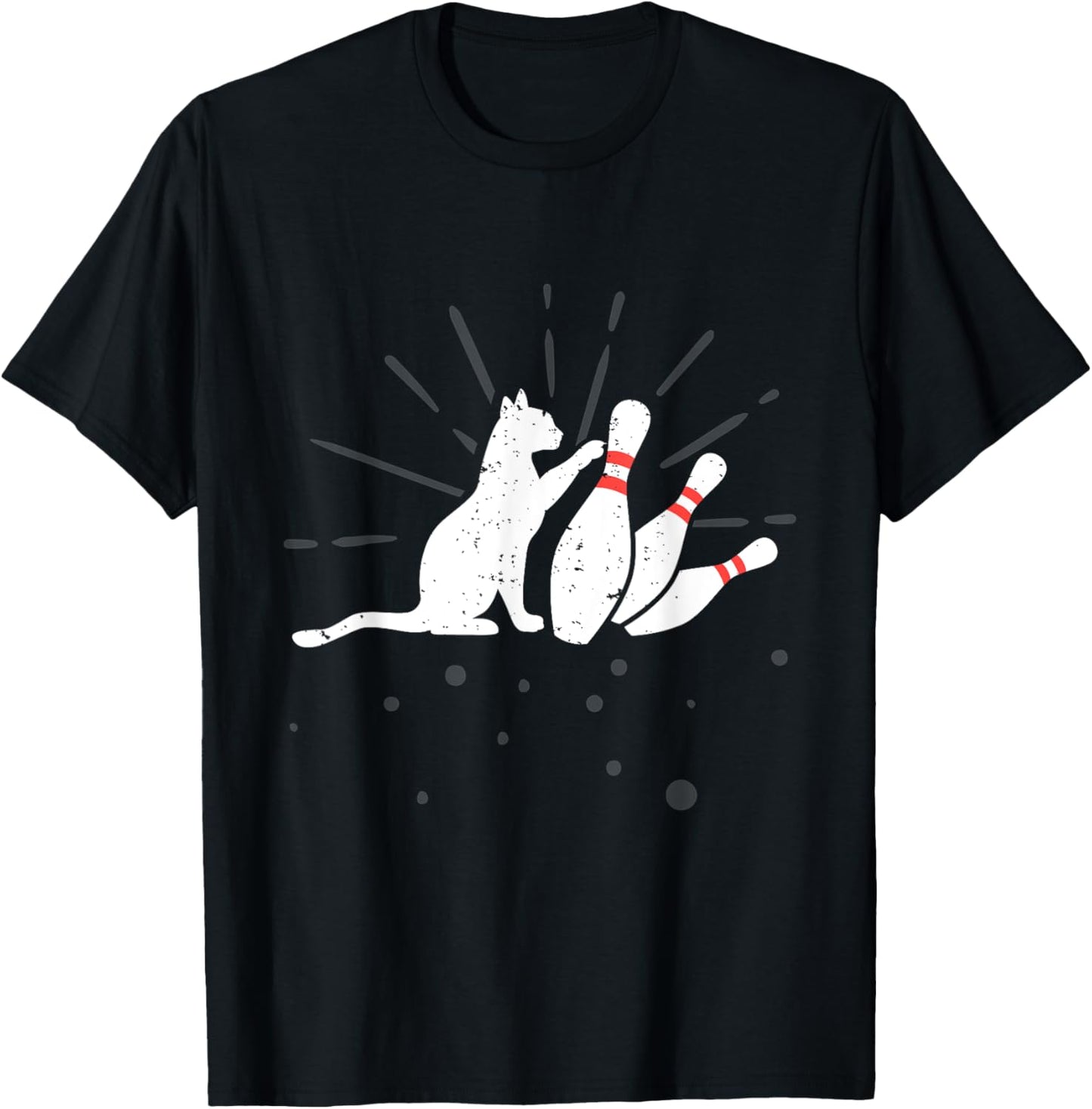 Ornery Alley Cat Tipping Pins Shirt Funny Bowling Attire T-Shirt