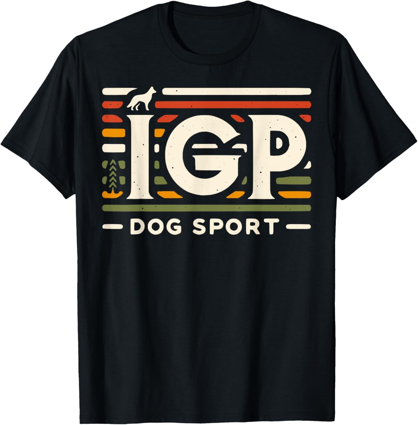 IGP Dog Sport Design Retro Vintage Logo T-Shirt