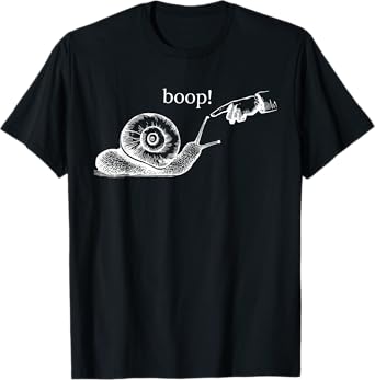 Vintage Hand Boop Snail Nature Lover Insect Snail Pet Owner T-Shirt