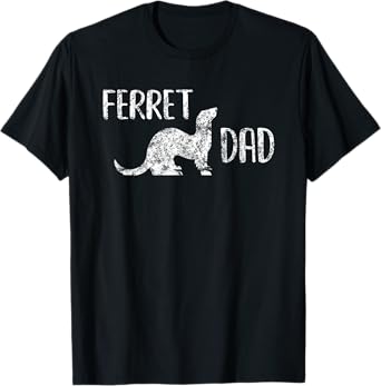 Ferret Dad Gift Men and Boys with Pet Ferrets T-Shirt