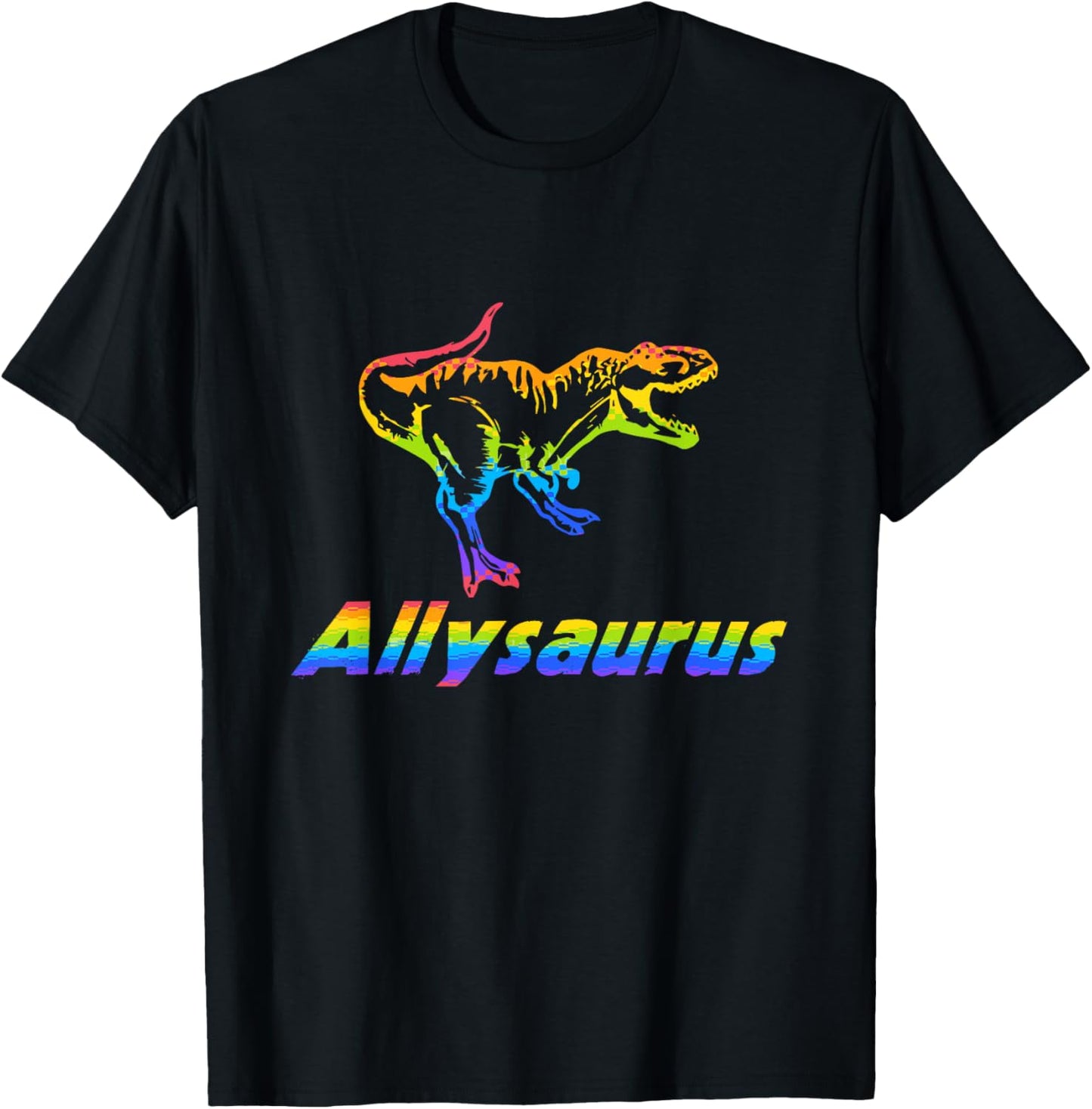 Allysaurus Pride LGBT Ally Dinosaur Lover T-Shirt