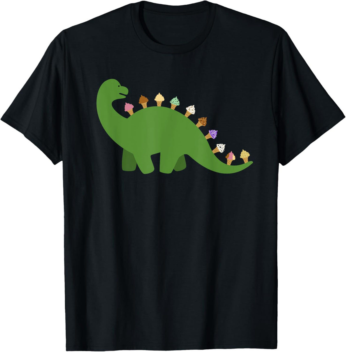 Ice Cream Dinosaur T-shirt Men Women Girls Kids T-Shirt