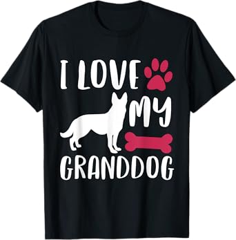 German Shepherd Grandma Grandpa Shirt Granddog T Shirt Gift T-Shirt