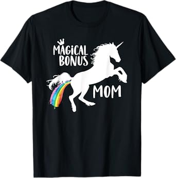 Magical Bonus mom Unicorn Stepmother Best Stepmom Ever Horse T-Shirt