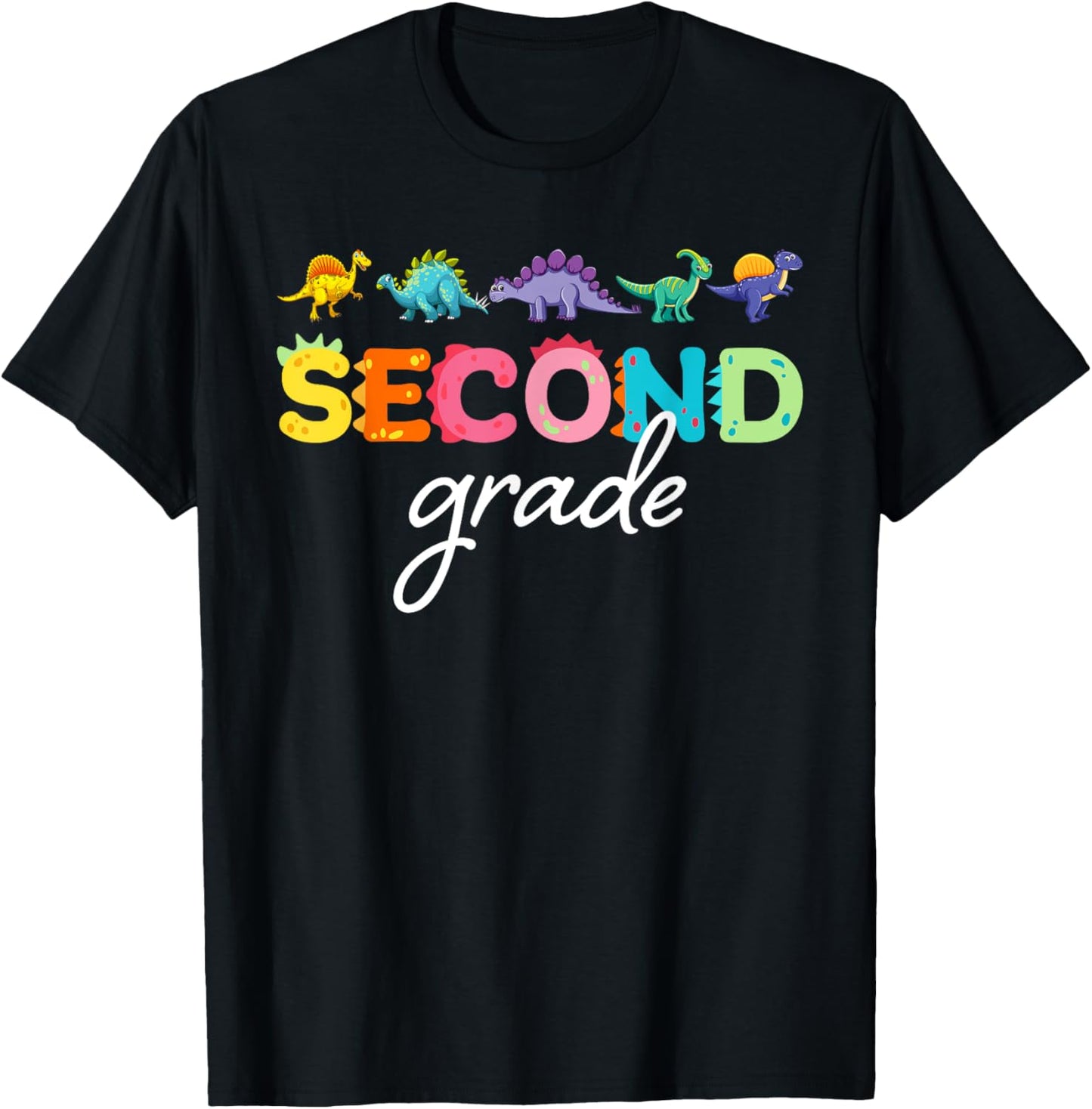 Second Grade Funny Dinosaurus Boys Back To School T-Shirt