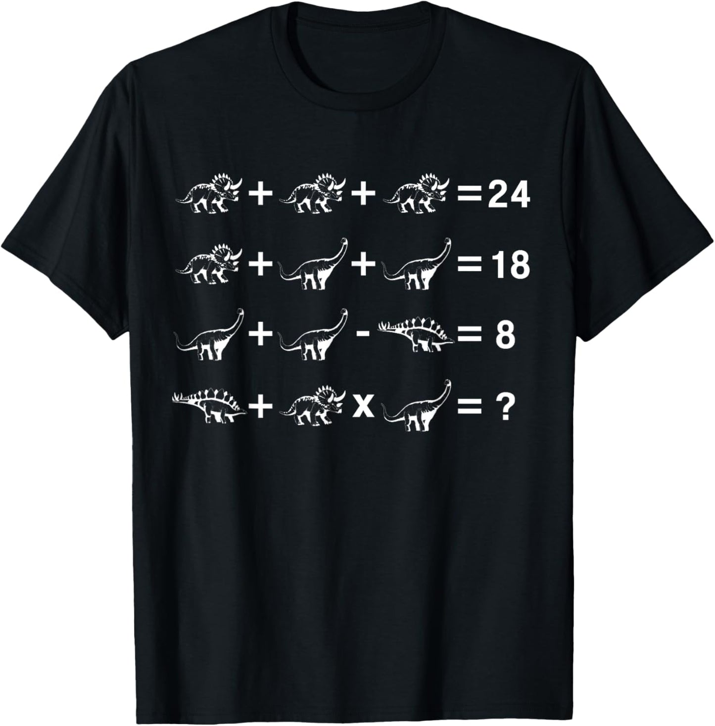 Dinosaurs math puzzle T-Shirt