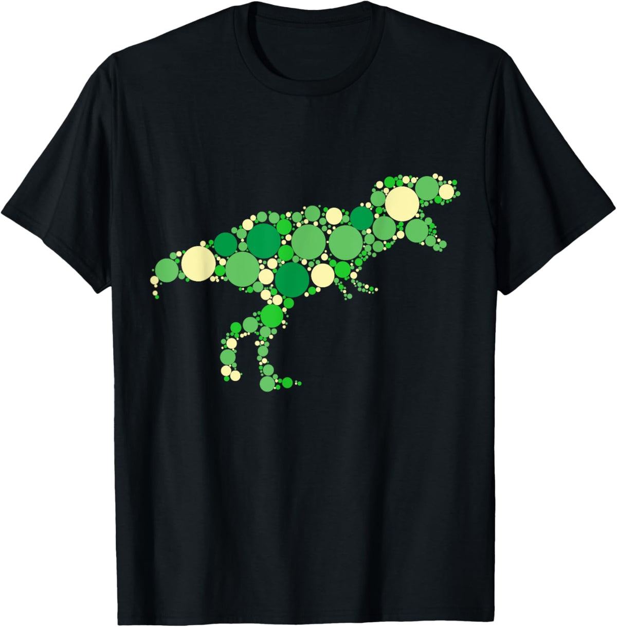 Green Polka Dot T Rex Dinosaur International Dot Day Funny T-Shirt