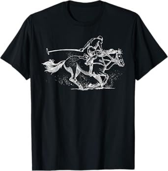 Funny Polo Player Horse Equestrian Sports Gift For Men Women T-Shirt