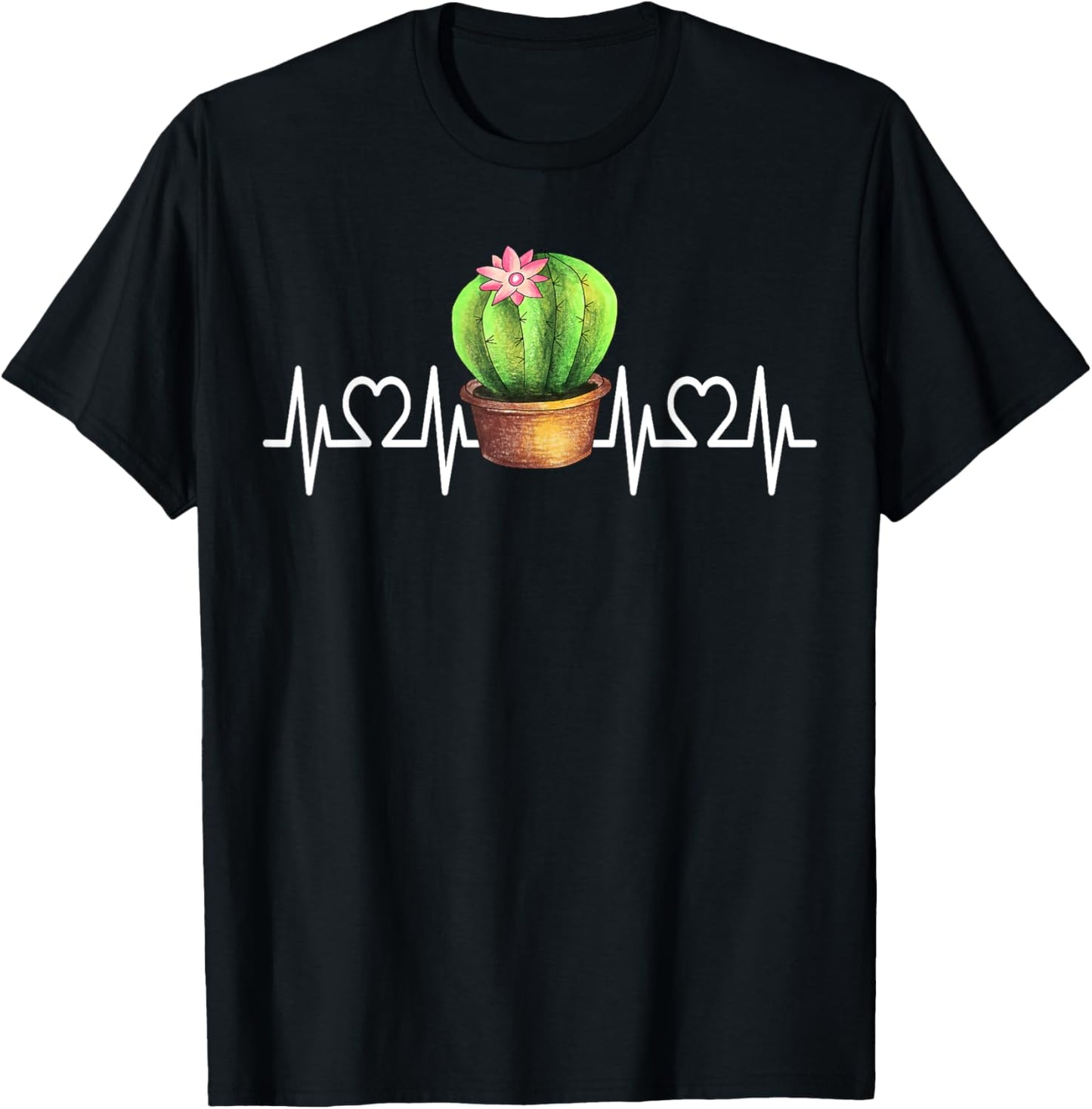 Cactus Heartbeat Flower T-Shirt