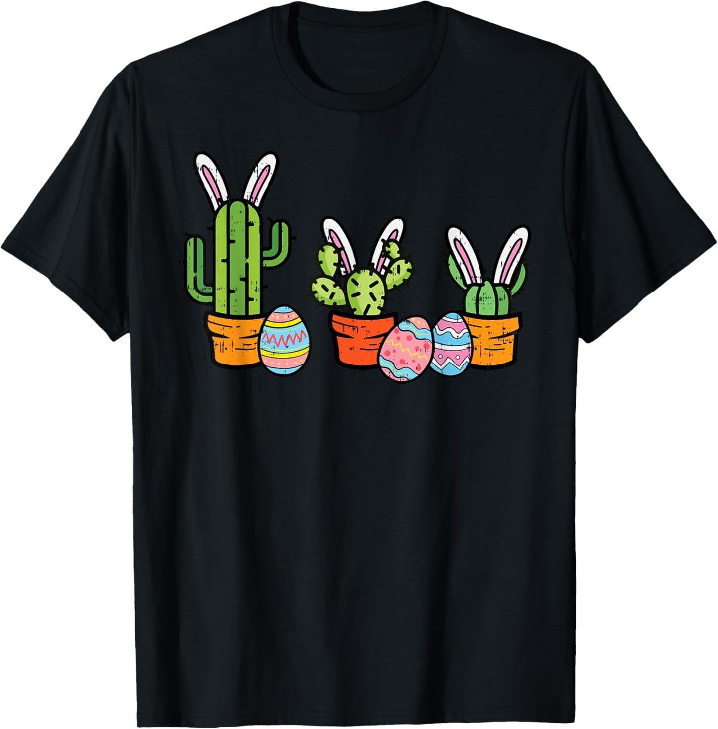 Easter Cactus Bunny Succulent Plant Mexican Men Women Kids T-Shirt
