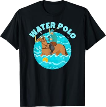 Water Polo Player on Horse Funny Water Polo T-Shirt